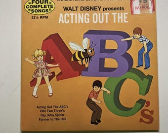 Walt Disney interpretando o ABC (LP sem livro) 33 1/3