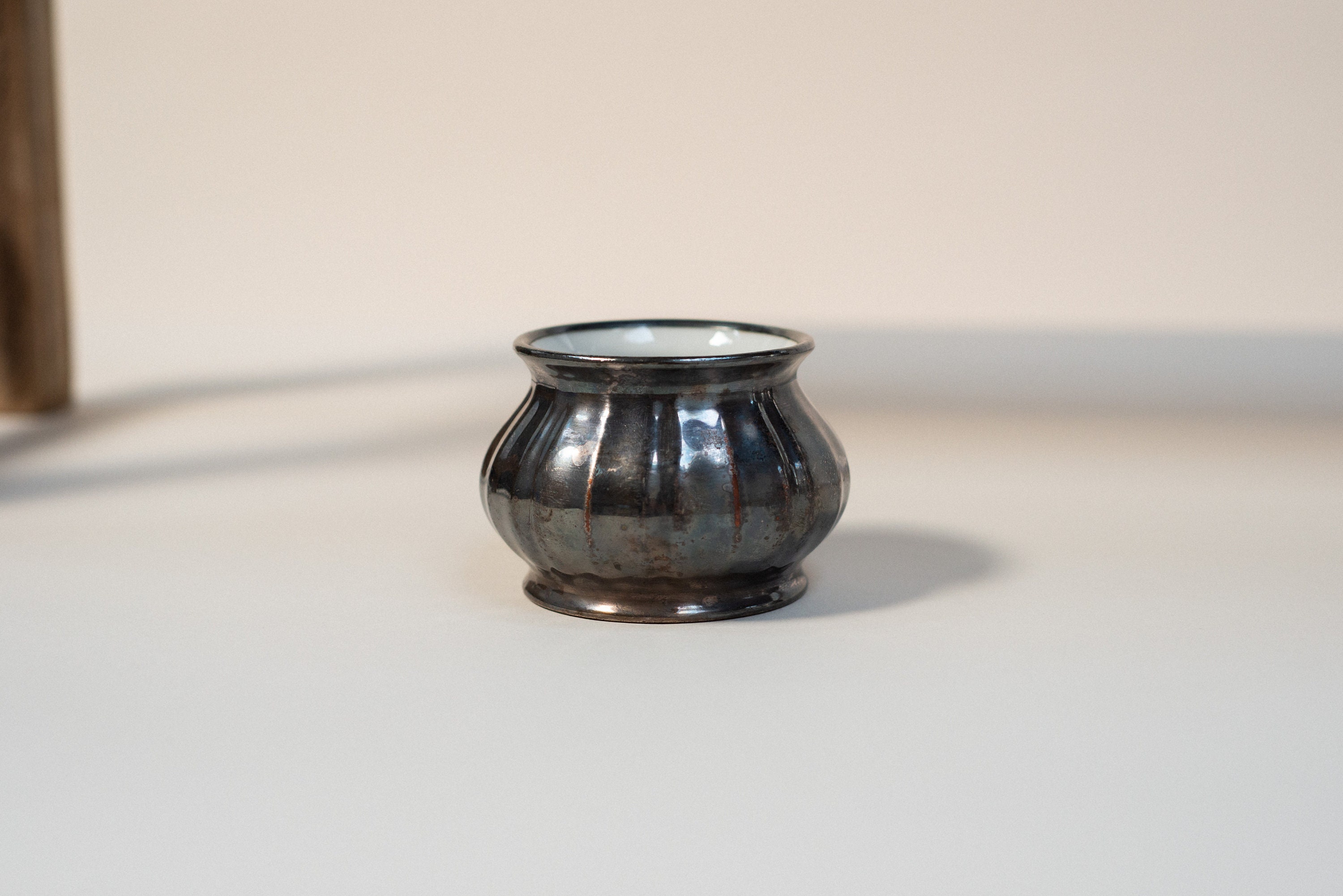 Pequeño orinalito plateado para almacenamiento de joyas ollas | Etsy