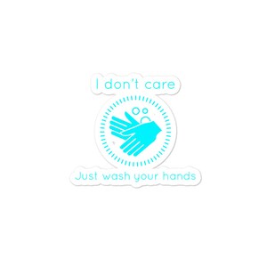 Wash your hands Graphic Art Sticker, Hygiene Sticker