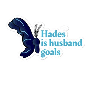 Hades and Persephone Butterfly Graphic Art Sticker, Greek Mythology Sticker