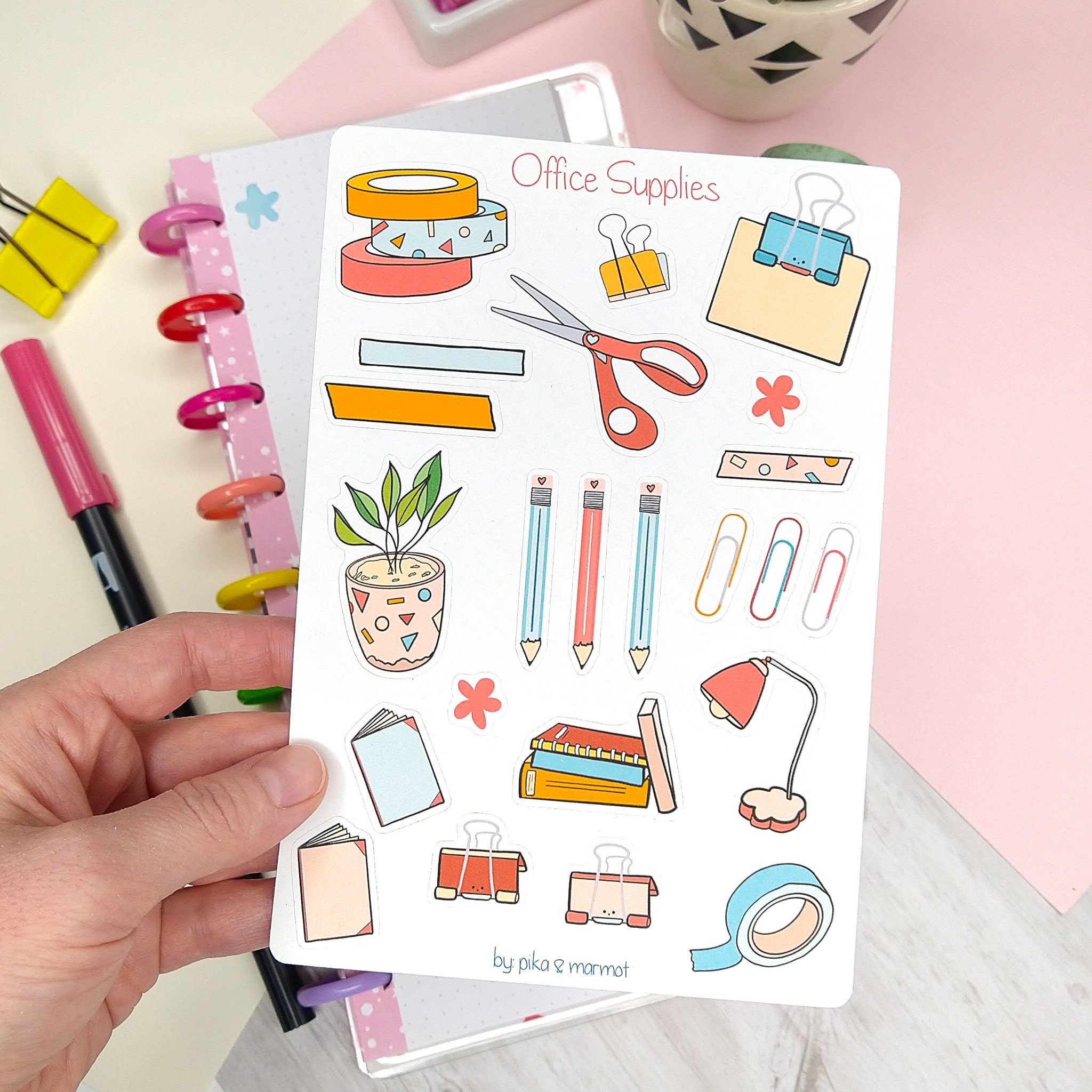 Cute Office Stickers Work Planner Stickers Teacher Stickers Etsy UK