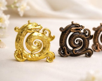 Dragon Incense Holder, Metal Alloy, Zen Meditation Decor, Strength Serenity Symbol