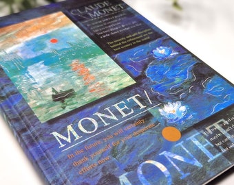 Vintage Style Monet Hard Cover Notebook