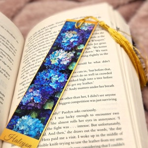 Monet Garten Künstler inspirierte Metall Lesezeichen Exquisite Karte Lesezeichen mit Quaste