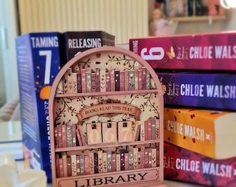 Wooden Reading Tracker, Books read this year, Bookshelf decor, Book Lover Gift, Book Tracker, Book Lover, Gifts