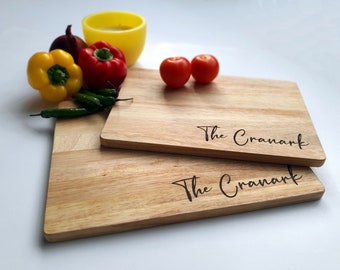 ¡Tablas de cortar personalizadas con tu propio texto grabado! Tabla de cortar personalizada