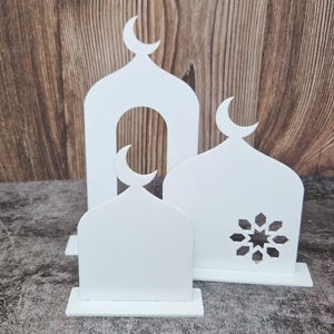 Acrylic Mosque Decor, Aesthetic Ramadan/Eid Decor, Islamic home decor, religious home deco, Eid party table decor, Ramadan table decor