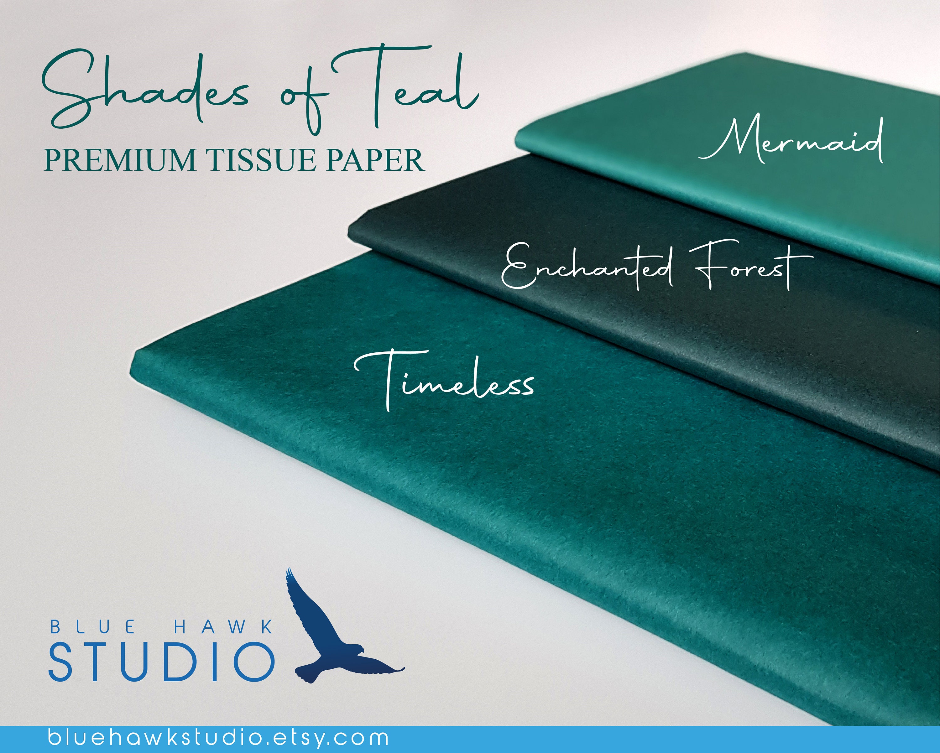 Teal Tissue Paper