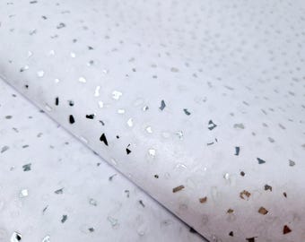 Luxury Flecked White & Silver Foiled Tissue Paper Sheets x5