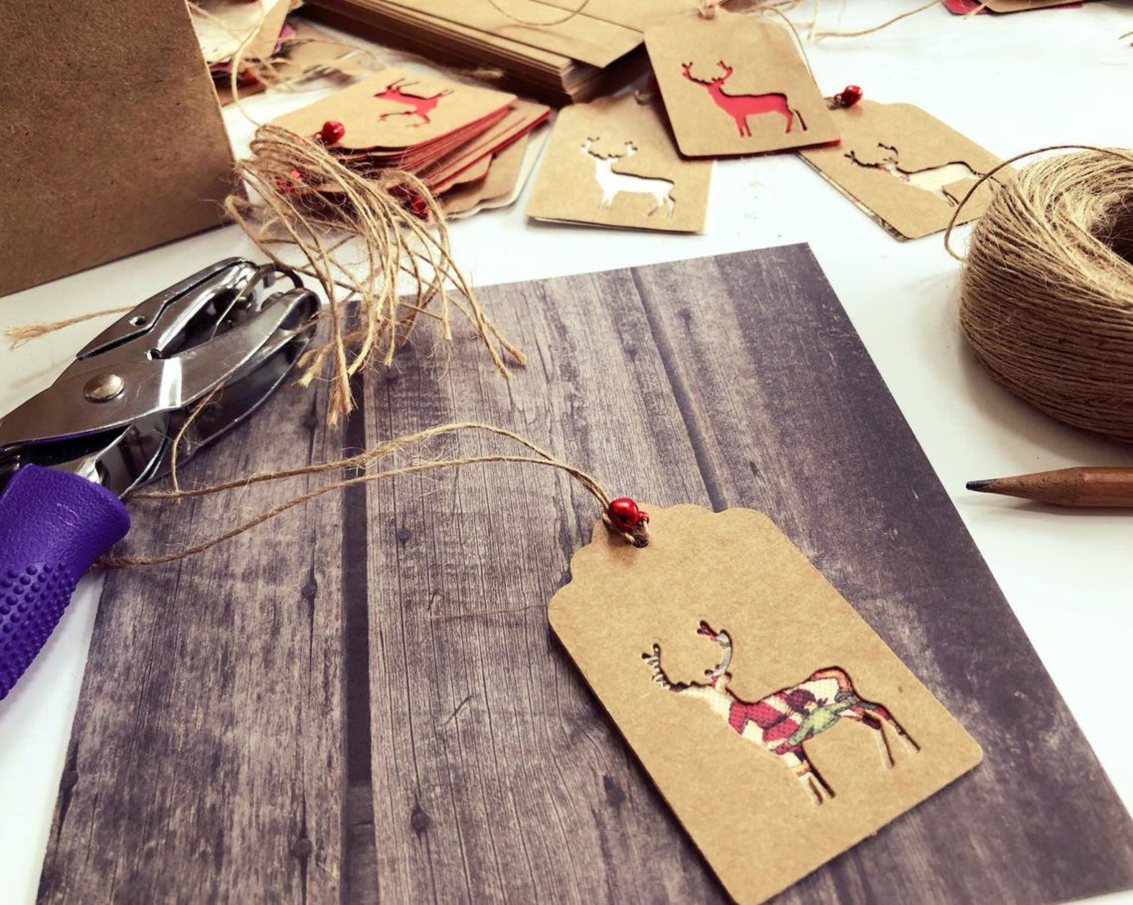 6x 12x 24x Vintage/rustic Handmade Christmas Gift Tags - Etsy UK