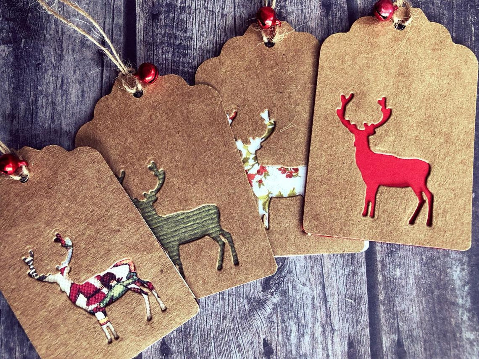 6x 12x 24x Vintage/rustic Handmade Christmas Gift Tags - Etsy UK