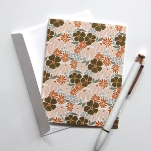 Carte Fleur rétro