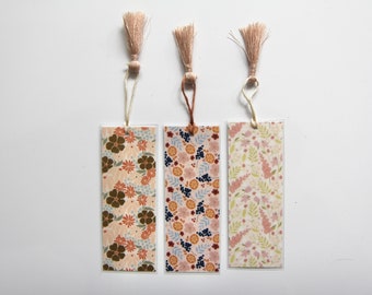 Set of 3 Mini Floral Bookmarks