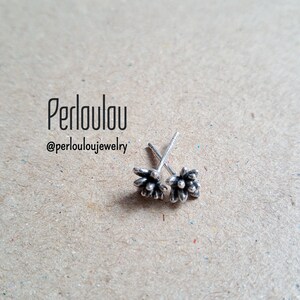MINI SUCCULENT EARRINGS | Sterling silver stud earrings | Minimalist earrings | Everyday jewelry | Gift for her |  Flower earrings
