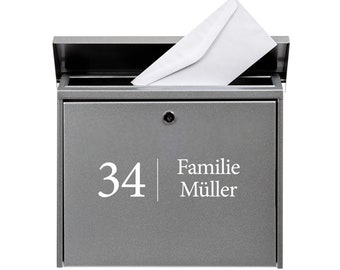 Cassetta Delle Lettere Antracite, Personalizzabile Con Nome E Numero - Foto 9