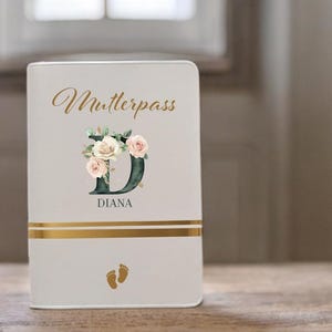 Funda para pasaporte de madre de piel sintética - Bolsa para pasaporte de madre - Organizador de pasaporte para madre con muchos bolsillos para fotografías de ultrasonido Certificado de vacunación Regalo para mujeres embarazadas