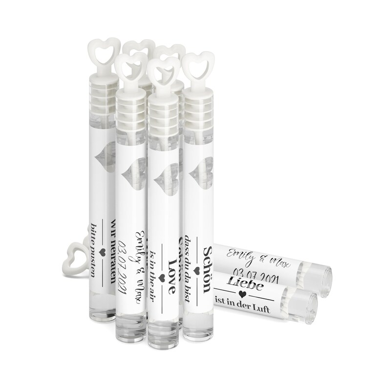 Soap Bubbles Wedding Set of 24 With Name Date Personalized Etsy