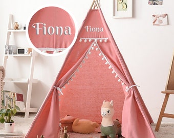 Bl4ckPrint - Tipi Tent for Children Personalized with Name Play Tent Tippi Children's Tent Children's Room Teepee Indian Tent Outdoor Indoor…