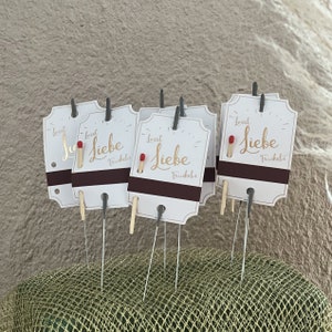 20x Sparkler Labels incl. 20x Sparklers Matchstick Stickers for the Wedding Wedding Guest Gift Sparkles image 5