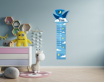 Children's height bar personalized, measuring bar children's room, birthday gift, baby gift birth, height meter collection for kids