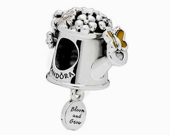New Blooming Dahlia Clip CharmS925 Sterling Silver fully stampedBeads,Charms