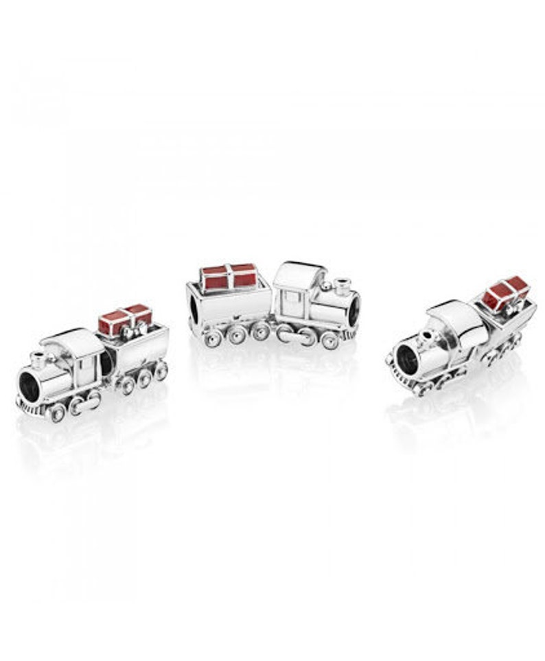 New Christmas Train CharmS925 Sterling Silver fully stampedBeads,Charms
