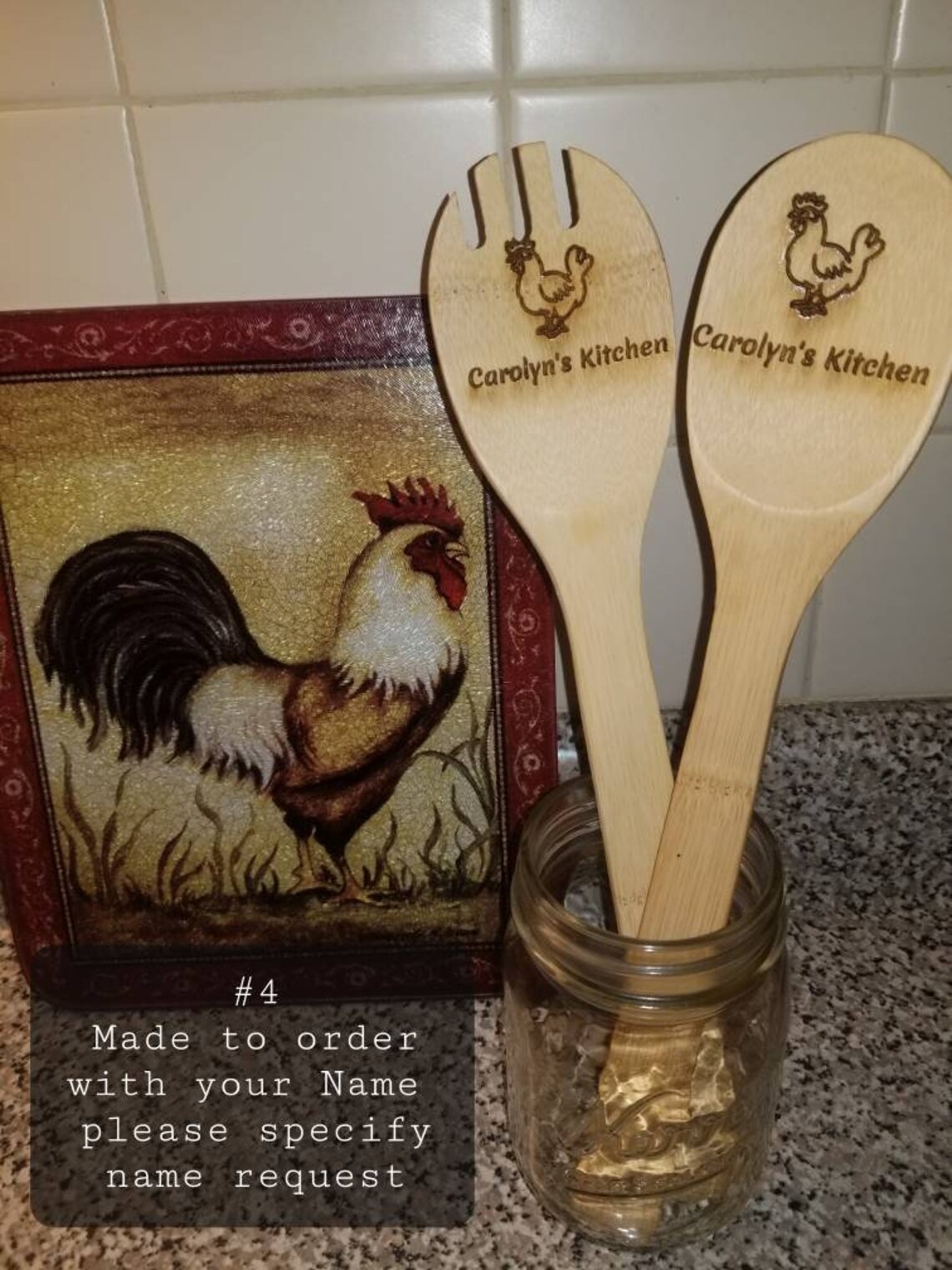 Engraved personalized cooking utensils Christmas gift Etsy