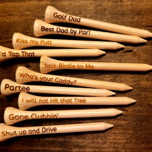 Personalized Golf tees, Father's day Golf tee, gifts for him, birthday, anniversary, Golf gift,  gift for dad,  dad collection, Christmas