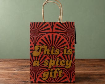 Este es un regalo picante: bolsa de regalo para regalar novelas románticas.