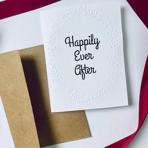 Elegante tarjeta de felicitación de boda en relieve, tarjeta de felicitación de matrimonio, tarjeta de compromiso, tarjeta de boda para un amigo, regalo de compromiso