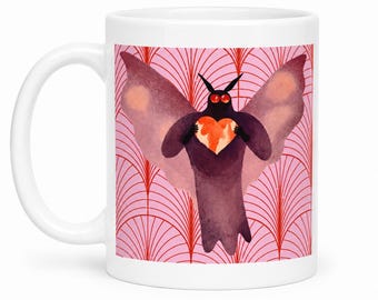 Mothman Valentine’s Day Gift - 110z ceramic bpa free mug