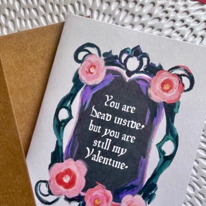 Du bist tot drinnen, aber du bist immer noch meine Valentine Goth Anti-Valentinstagskarte, Valentinstagskarte, einzelne Valentinstagskarte