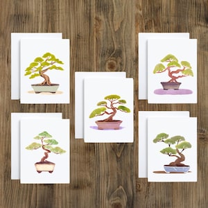 Bonsaï - Cartes de voeux intérieures vierges pour toutes les occasions