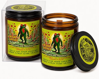 Loveland From Apple Scented Hand Poured Scented Soy Candle Gift in a Box