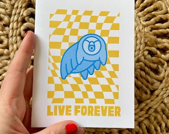Tardigrade Birthday Card, Funny Science Teacher Gift