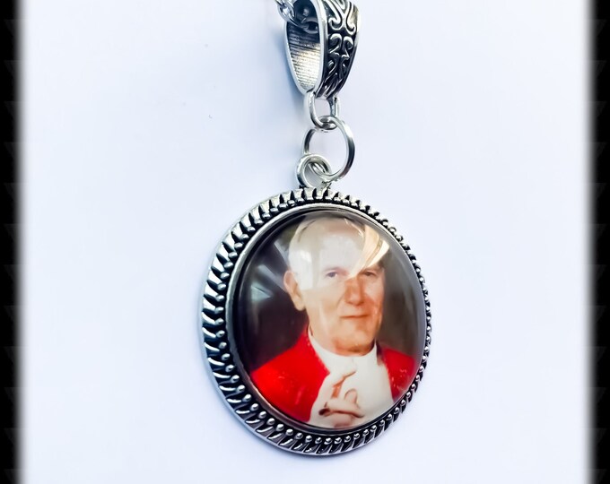 Pope John Paul pendant (with free small print)