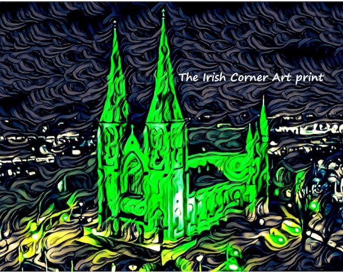 St Patricks Cathedral Armagh Art - Ardeaglais Phádraig Ard Mhacha (print)