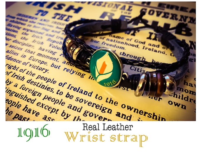 1916 Real Leather wrist strap offer. Éirí Amach na Cásca 1916