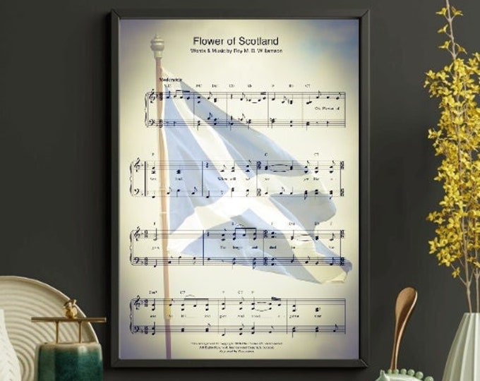 Flower of Scotland music print.