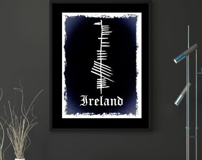 Ireland Ogham Print