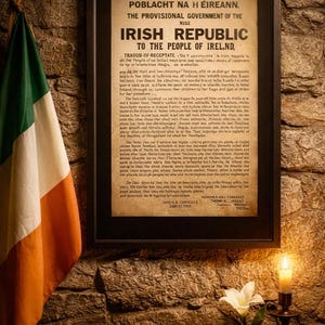 Irish Proclamation 1916 Print – Easter Rising Declaration Wall Art