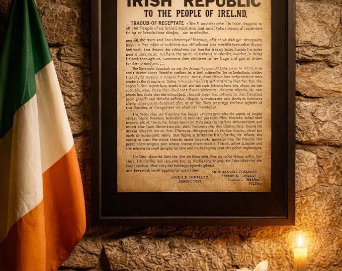 Irish Proclamation 1916 Print – Easter Rising Declaration Wall Art