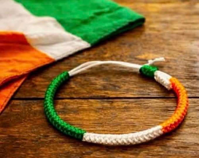 Irish Tricolour Adjustable Bracelet