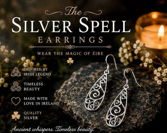 Sterling Silver Drop Earrings.