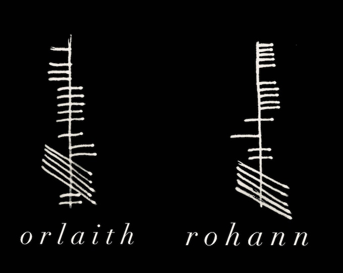 personalised Ogham Dark.