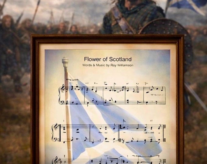 Flower of Scotland music print.