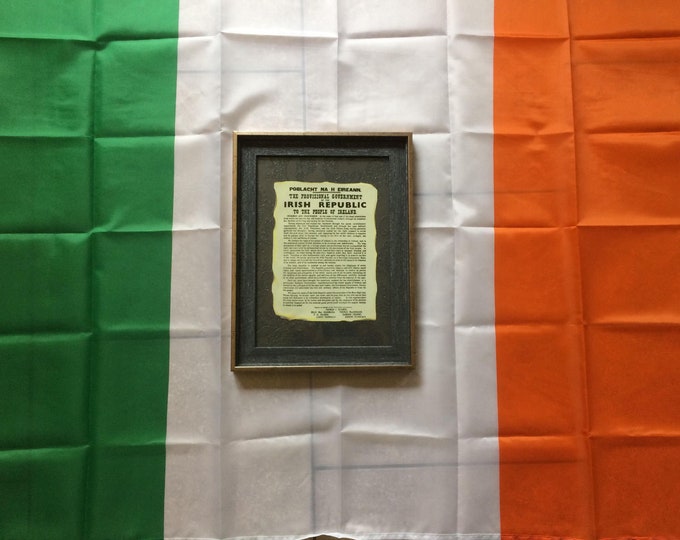 Ireland Tri-colour and proclamation set.