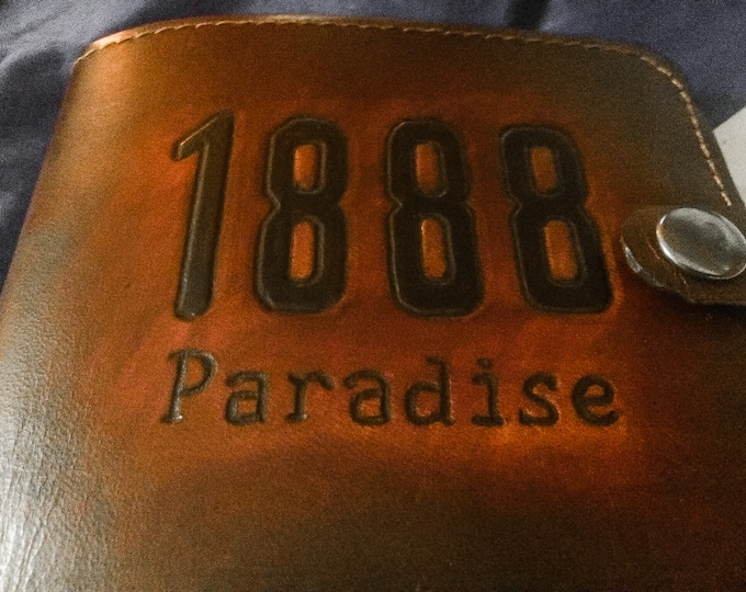 Paradise (Personalised full leather wallet)