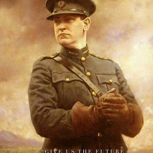 Michael Collins print - Michael Collins a phriontái.