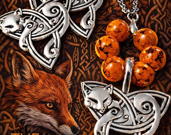The Celtic Fox – An Sionnach Ceilteach Necklace | Irish Fox Pendant | Celtic Knot Jewellery | Irish Heritage Gift for Her